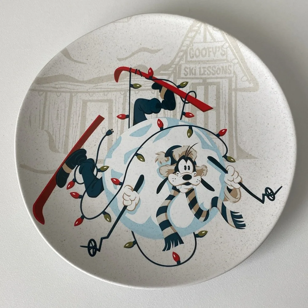 Disney Parks Walt’s Holiday Lodge Collection set of 4 salad plates - Picture 8 of 11